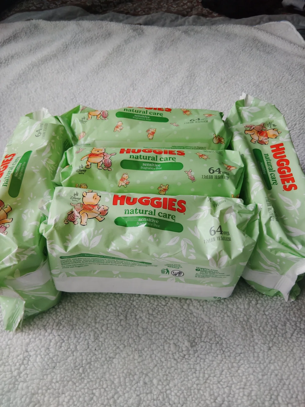Green Baby Bib Wipes 5-pack – Gentle Cleansing for Mealtime